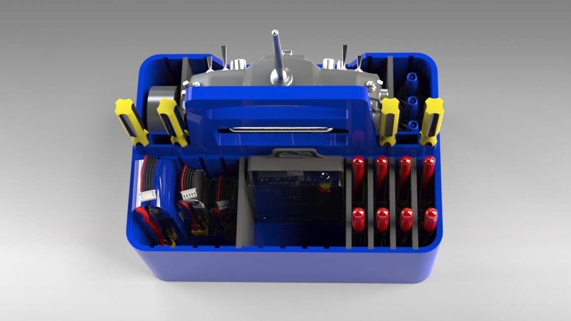 STL file RC PLANE or Drone FIELD TOOL BOX configurable design 🛩️・3D